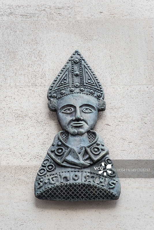 圣托马斯·贝克特牌匾图片素材