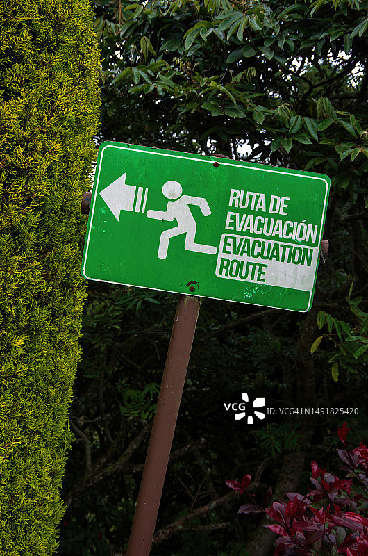 疏散路线标志图片素材