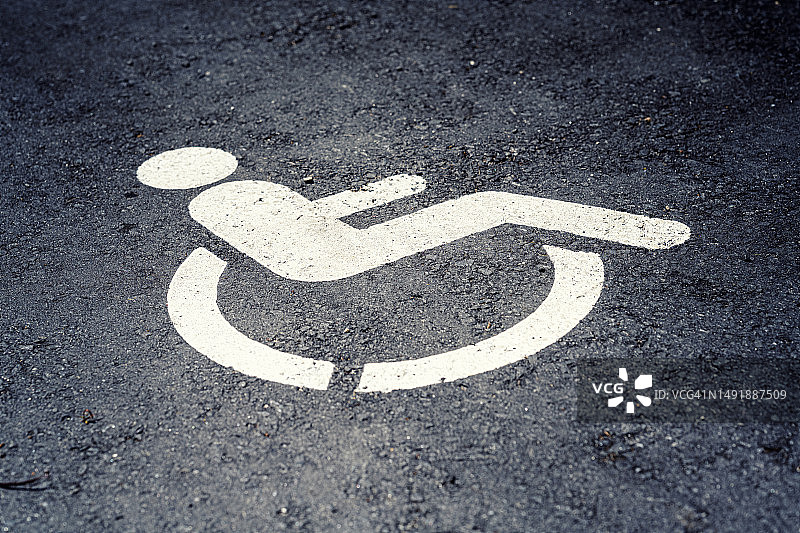 残疾人停车标志图片素材