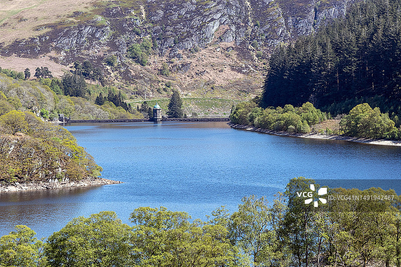 英国威尔士埃兰谷水库图片素材