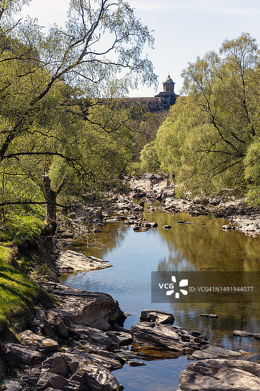 英国威尔士埃兰谷水库图片素材