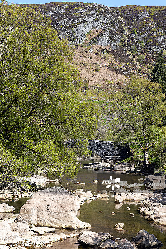 英国威尔士埃兰谷水库图片素材
