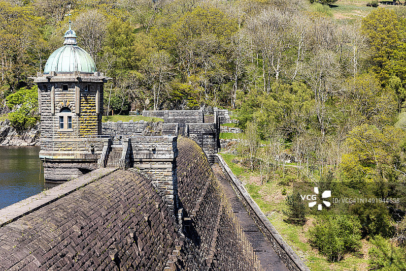 英国威尔士埃兰谷水库图片素材