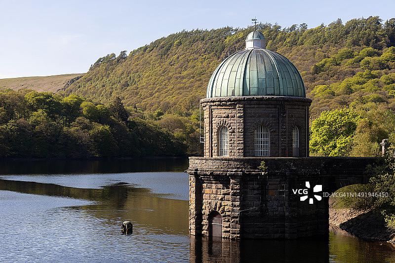 英国威尔士埃兰谷水库图片素材