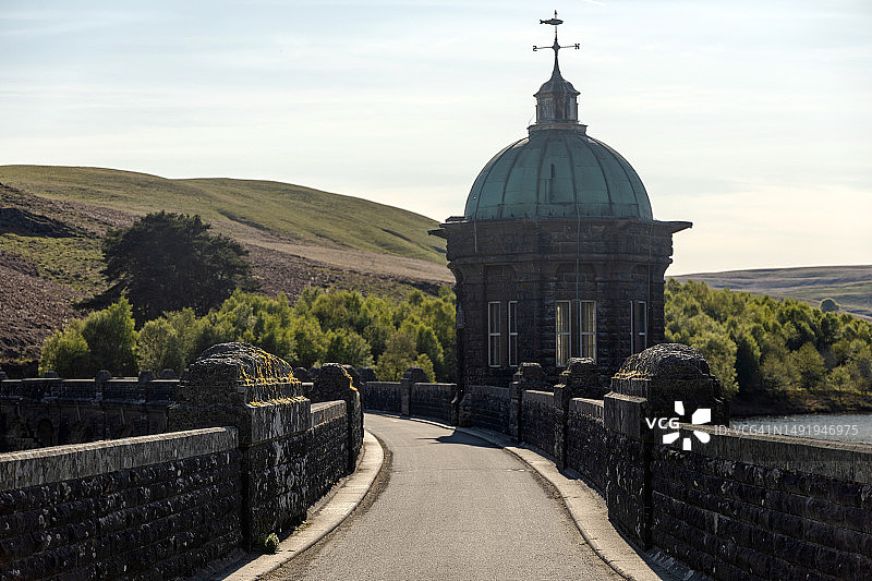 英国威尔士埃兰谷水库图片素材