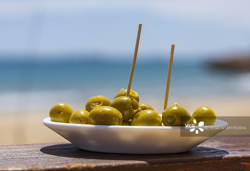 酿鳀鱼橄榄图片素材