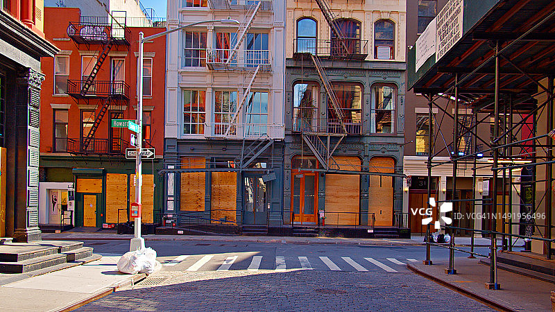 曼哈顿苏活区的住宅创意建筑图片素材