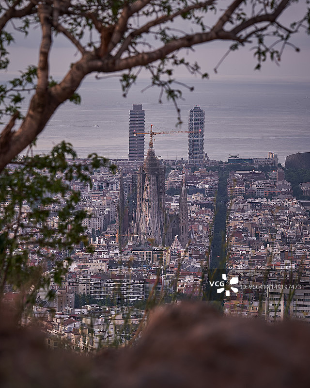 安东尼·高迪设计的圣家堂（巴塞罗那）图片素材