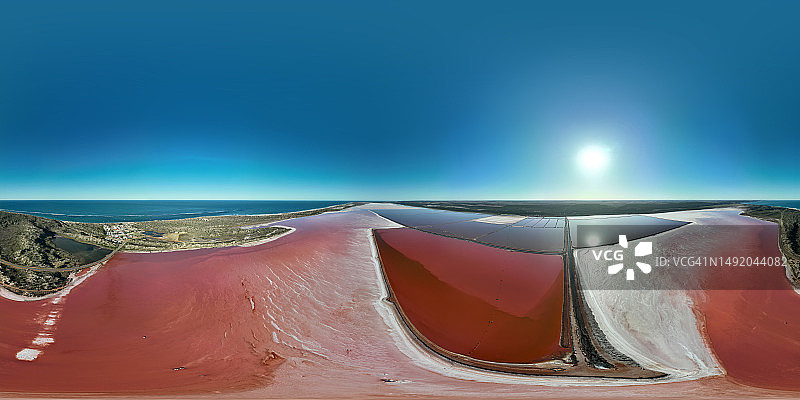 赫特泻湖鸟瞰全景图片素材