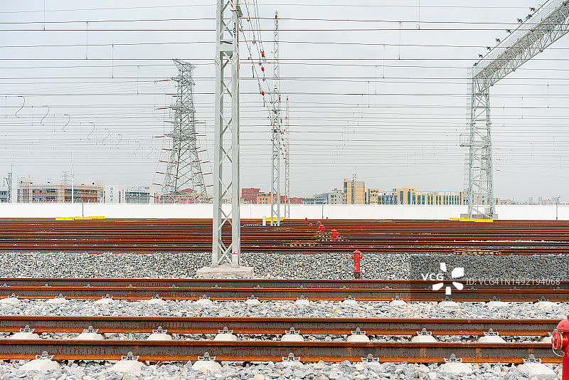 高速列车轨道图片素材