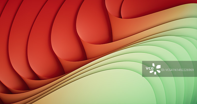 3D渲染抽象波浪图案图片素材