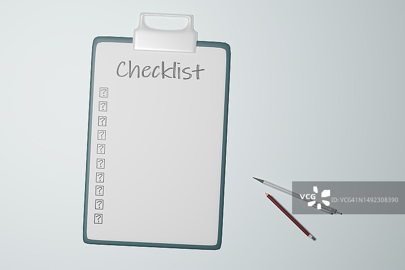 清单文档3D渲染图片素材