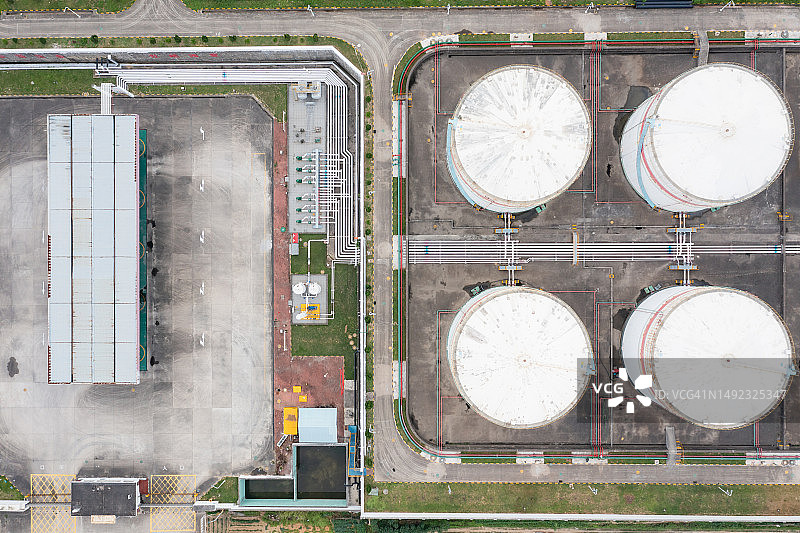 燃料罐航拍图图片素材