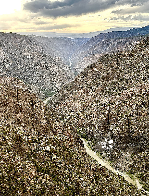 Gunnison South Rim的黑峡谷图片素材