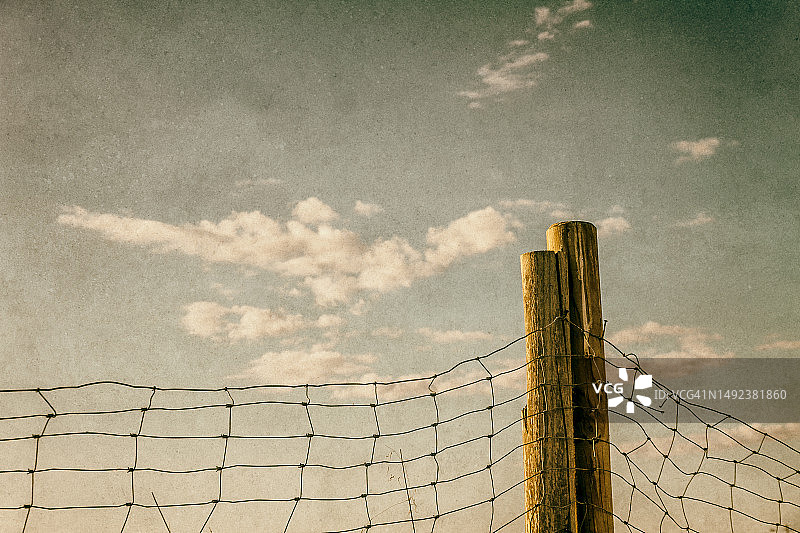 两根栅栏柱图片素材