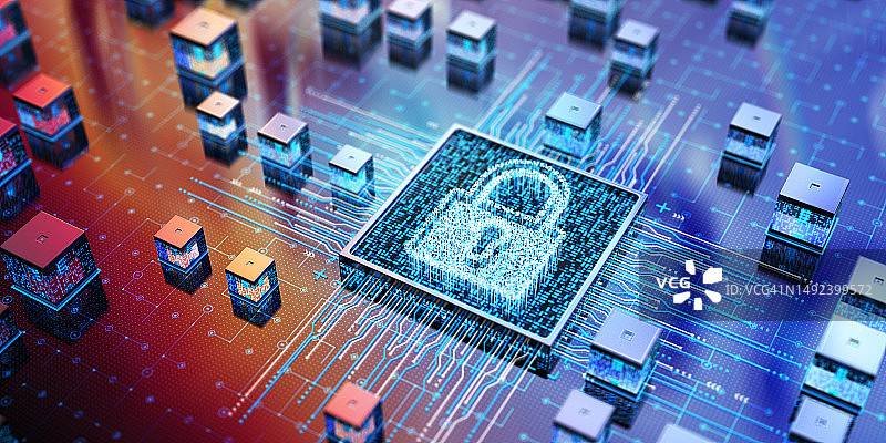 锁 - 网络安全 - 概念图片素材