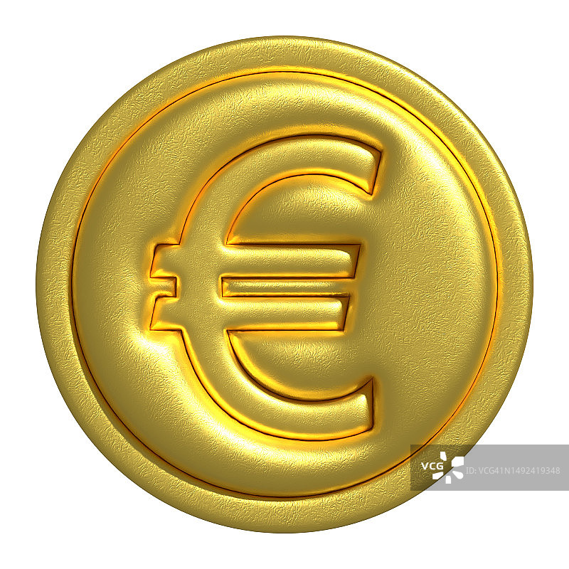 欧元网络货币概念金币图片素材