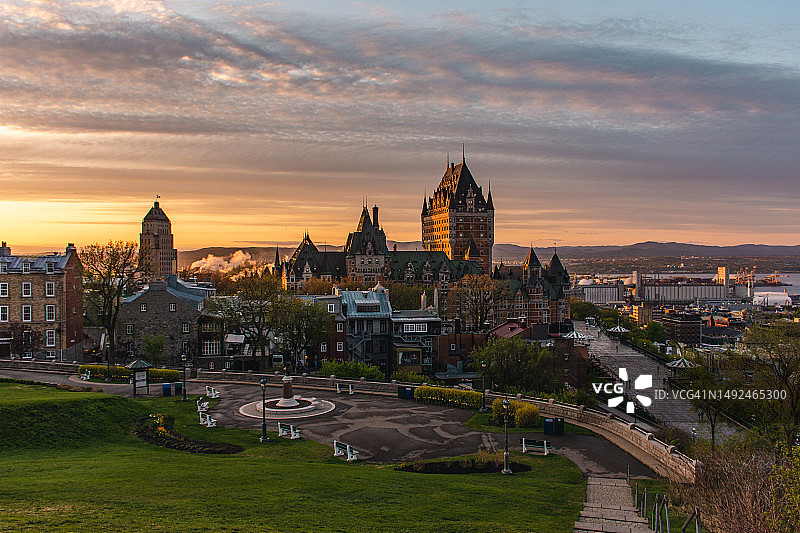 魁北克市芳堤娜城堡图片素材