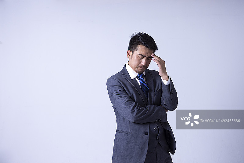 商人思考未来与愿景图片素材