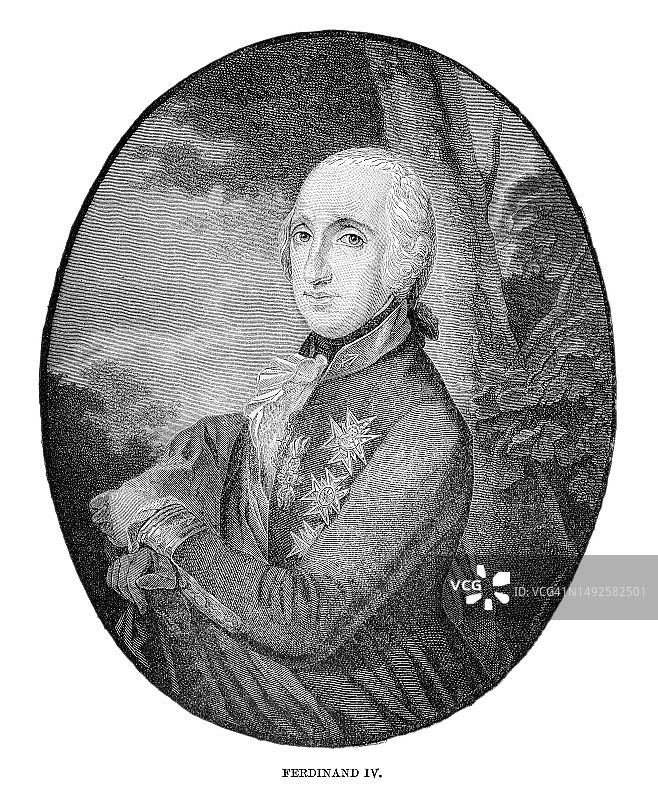 斐迪南四世肖像图片素材