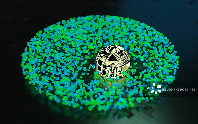 高科技人工智能概念环境图片素材