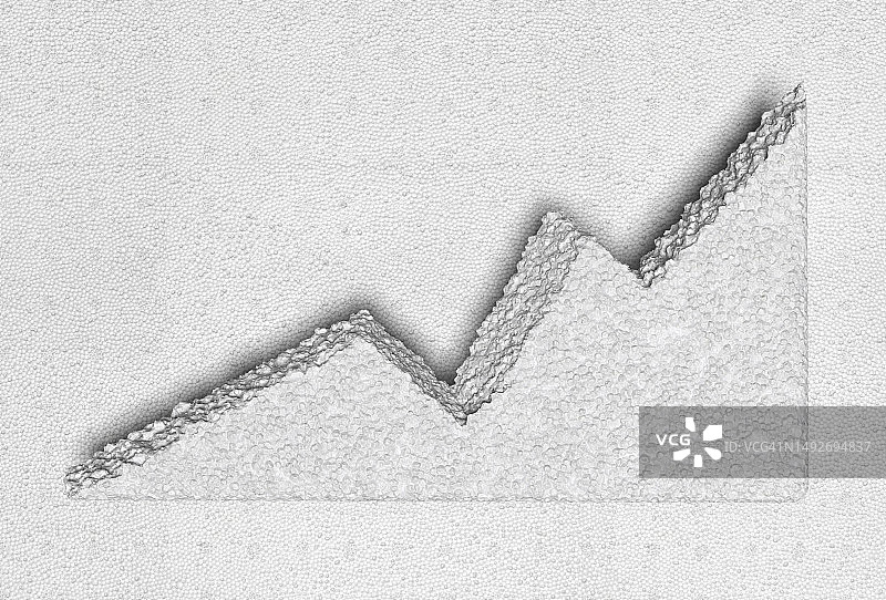 聚苯乙烯向上生长图片素材