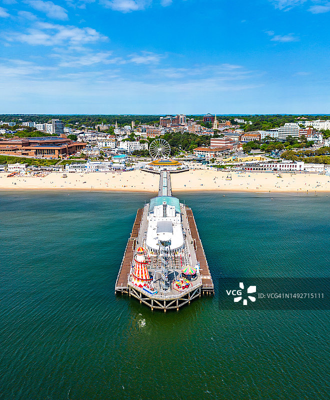 伯恩茅斯码头直下景观图片素材
