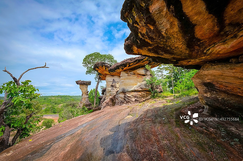 蘑菇石柱图片素材
