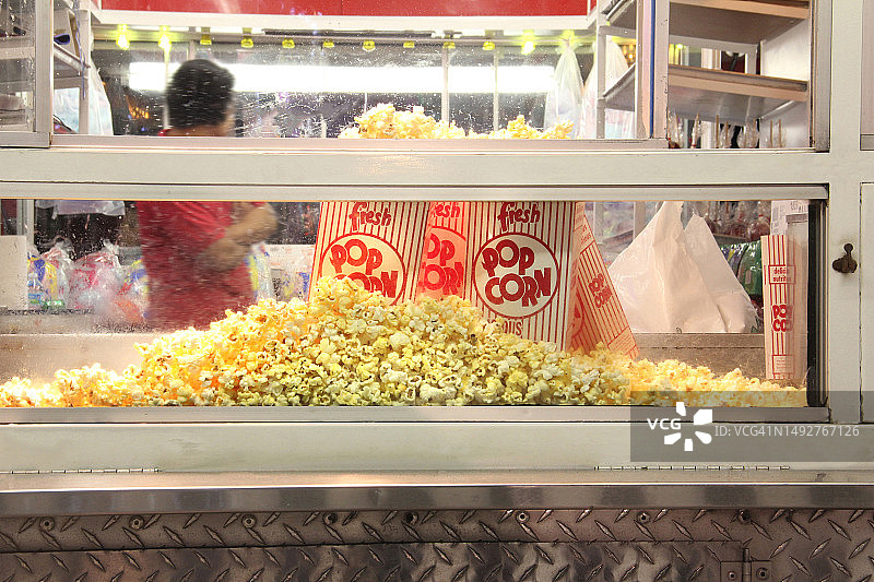 爆米花小贩餐车图片素材