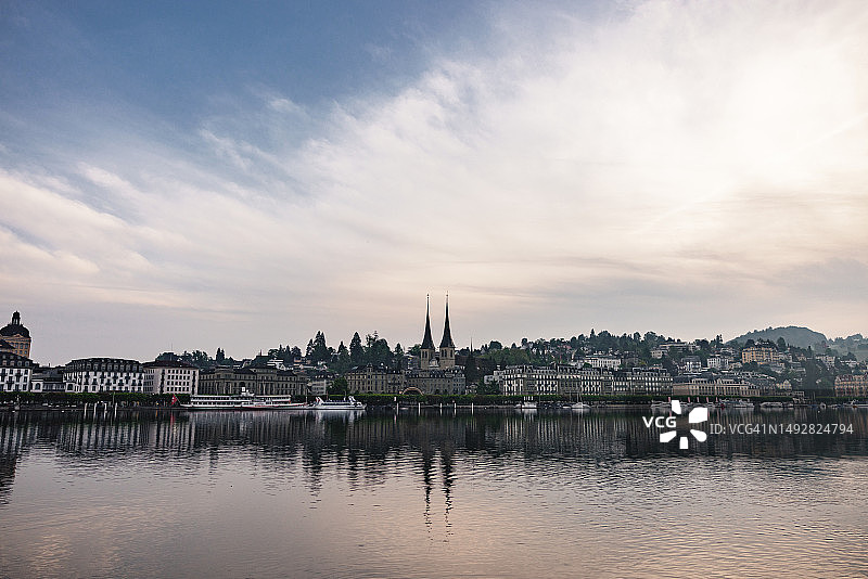 瑞士琉森古城图片素材