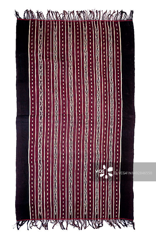 印度尼西亚苏门答腊北部卡罗部落的传统编织布图片素材