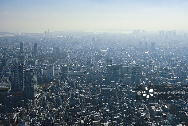 日本东京城市天际线图片素材