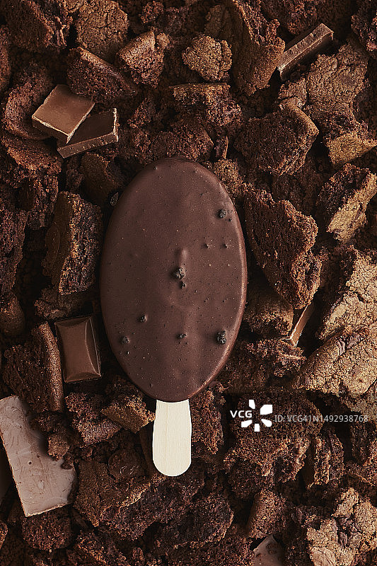 俯视：冰淇淋，埃及开罗图片素材