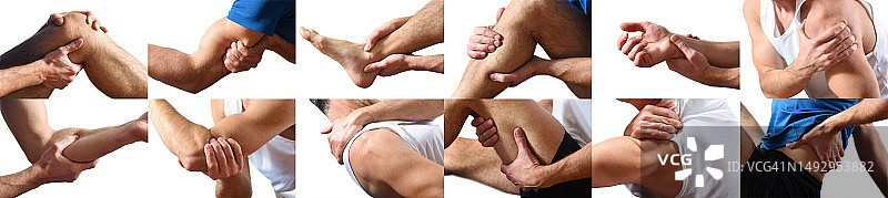 身体各部位疼痛合集，西班牙图片素材