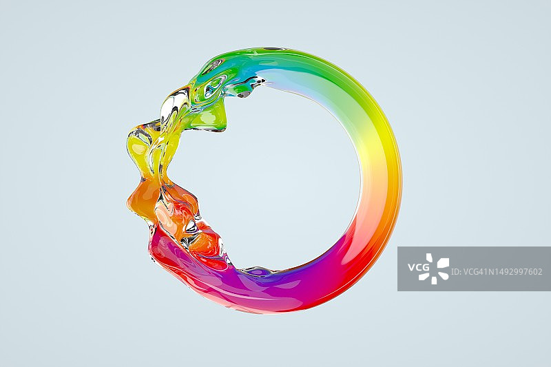 彩色湍流椭圆图片素材