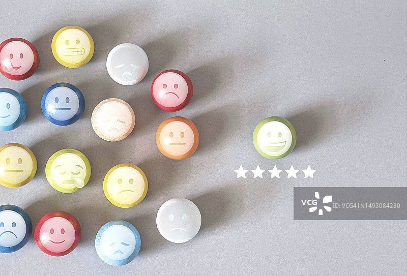 评论，评级满意度概念，客户体验概念，卓越概念，五星图片素材