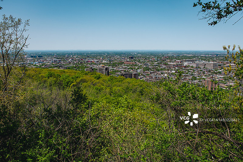 从皇家山俯瞰蒙特利尔图片素材
