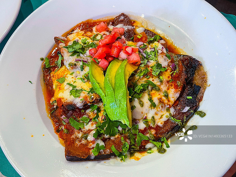 墨西哥茄子帕尔马干酪图片素材