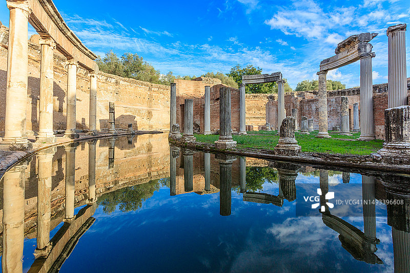 意大利蒂沃利的哈德良别墅图片素材