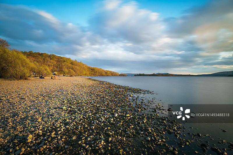 洛蒙德湖畔米拉罗奇湾卡舍尔附近图片素材