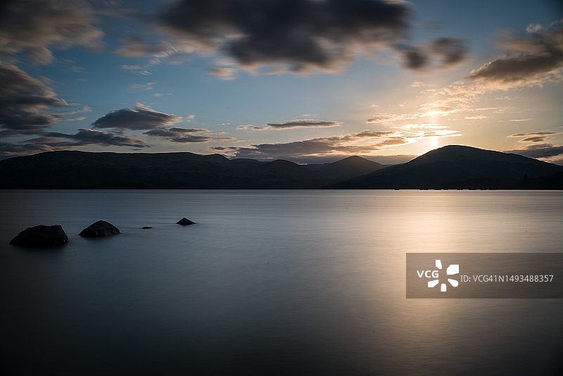 洛蒙德湖畔米拉罗奇湾卡舍尔附近图片素材