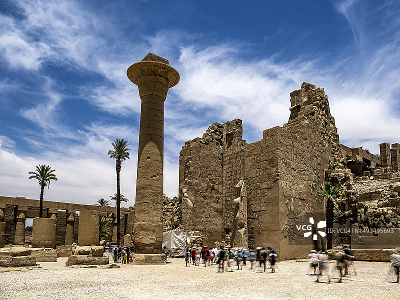 埃及卡纳克神庙内部图片素材