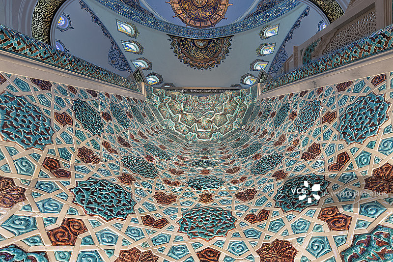 土耳其伊斯坦布尔的巴巴罗斯·海雷丁帕夏清真寺（莱文特清真寺）图片素材