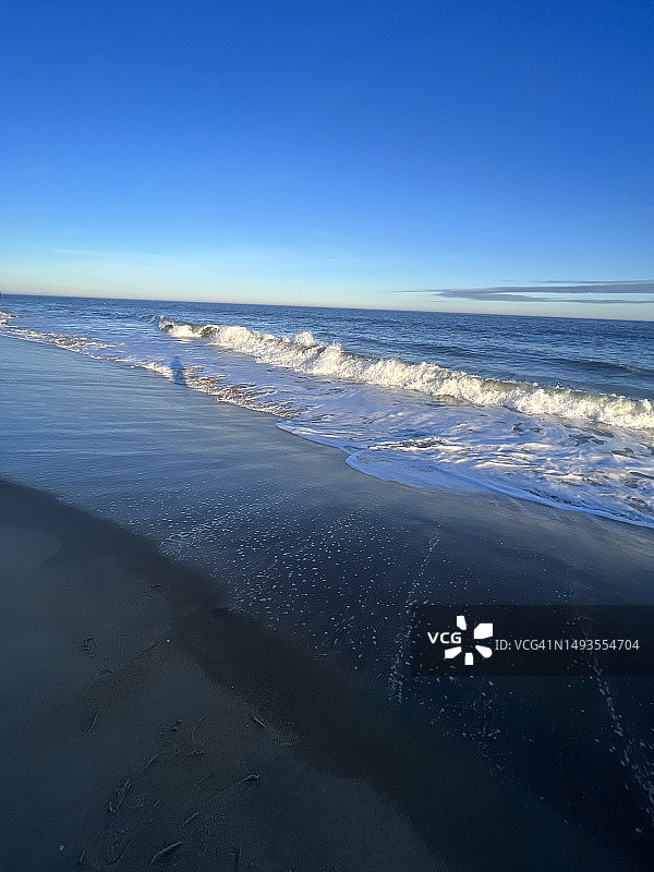 美国马里兰州海洋城的碧海蓝天海滩风光图片素材