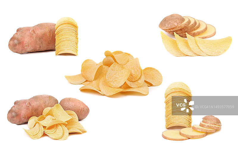 白色背景下的食物特写图片素材