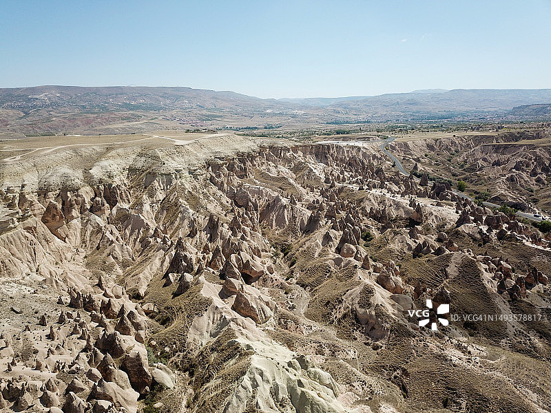 航拍土耳其格雷梅的仙女烟囱图片素材
