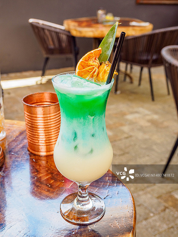 库拉索岛的热带饮品图片素材