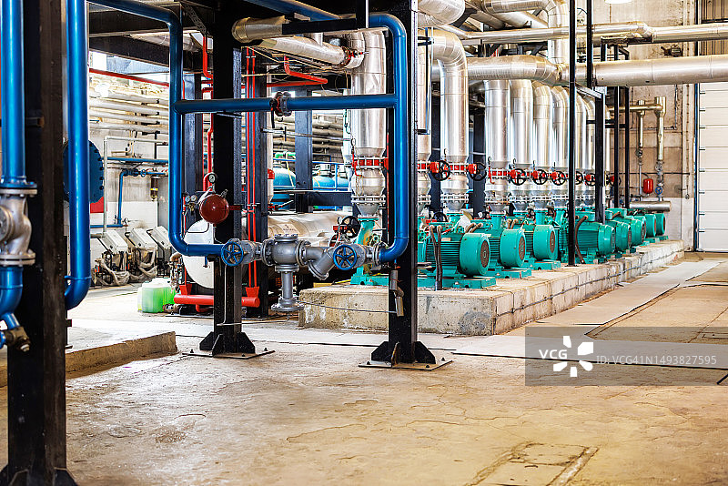 供热厂管道和机械图片素材