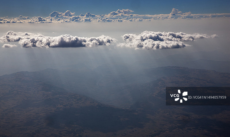 埃塞俄比亚：阿姆哈拉地区上空的云彩图片素材