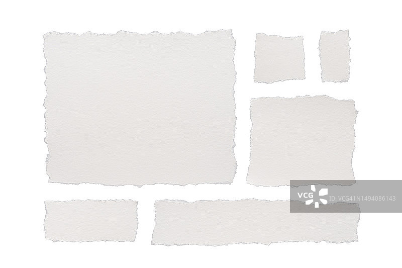 白色撕纸碎片图片素材